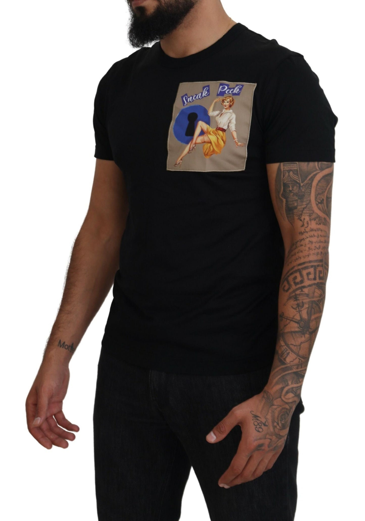 Elegant Crew Neck Cotton Tee