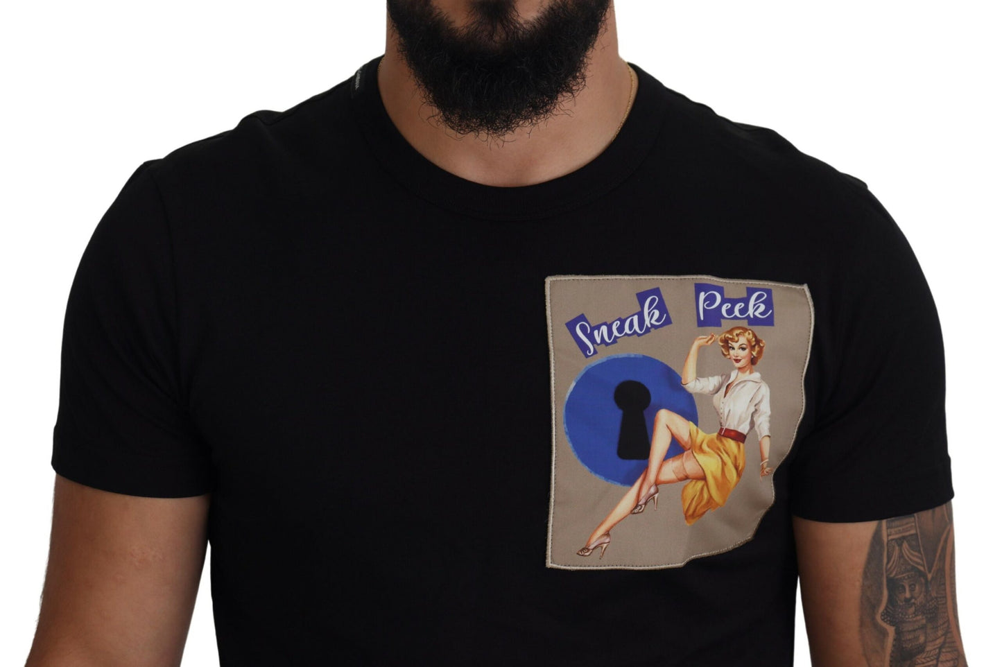 Elegant Crew Neck Cotton Tee