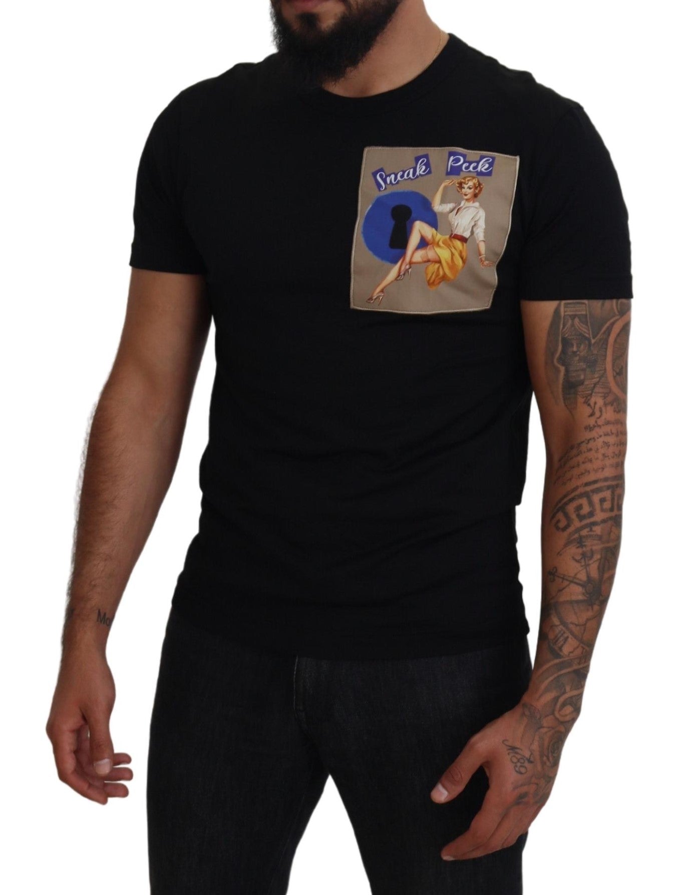 Elegant Crew Neck Cotton Tee