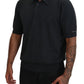 Elegant Grey Cotton Polo T-Shirt