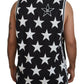 Italian Designer Crew Neck Star Print Tee