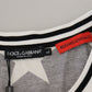 Italian Designer Crew Neck Star Print Tee