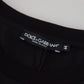Elegant Black Crew Neck Tee with Logo Detail