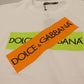Elegant White Crew Neck Logo Tee