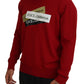 Red Virgin Wool Pullover Sweater