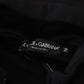 Elegant Black Cotton Hooded Sweater