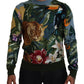 Jungle Embroidered Wool Silk Sweater