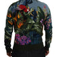 Jungle Embroidered Wool Silk Sweater