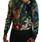 Jungle Embroidered Wool Silk Sweater