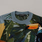 Jungle Embroidered Wool Silk Sweater