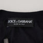 Elegant Black Cashmere Pullover Sweater