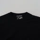 Elegant Black Cashmere Pullover Sweater