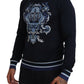 Elegant Silk Black Pullover Sweater