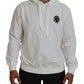 Elegant White Hooded Sweater