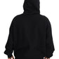 Elegant Black Hooded Sweater
