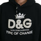 Elegant Black Hooded Sweater