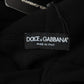 Elegant Black Hooded Sweater