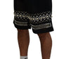 Elegant Monochrome Casual Shorts