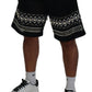 Elegant Monochrome Casual Shorts