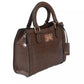 Brown Polyurethane Women Crossbody Bag