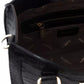 Black Polyurethane Women Crossbody Bag