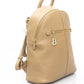 Beige Polyethylene Women Backpack