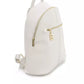 White Polyethylene Women Backpack