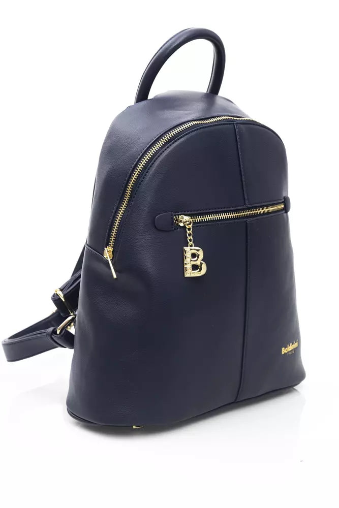 Blue Polyethylene Women Backpack