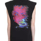 Sleeveless Printed Emblem Shirt