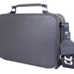 Chic Black Leather Camera Bag with Removable Strap