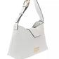 White Polyurethane Women Handbag