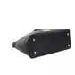 Black Polyurethane Women Handbag