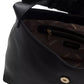 Black Polyurethane Women Handbag