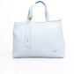 Light Blue Polyethylene Women Handbag