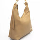 Beige Polyethylene Women Shoulder Bag