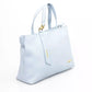 Light Blue Polyethylene Women Handbag