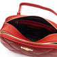 Red Polyethylene Women Shoulder Bag