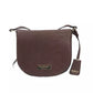 Brown Polyurethane Women Crossbody Bag