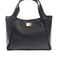 Black Polyurethane Women Handbag