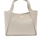 Beige Polyurethane Women Handbag