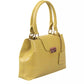 Yellow Polyurethane Women Crossbody Bag