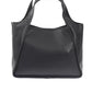 Black Polyurethane Women Handbag