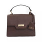 Brown Polyurethane Women Crossbody