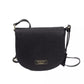 Black Polyurethane Women Crossbody Bag