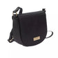 Black Polyurethane Women Crossbody Bag