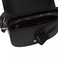 Black Polyurethane Women Crossbody Bag