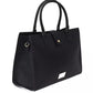 Black Polyurethane Women Crossbody Bag