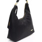 Black Polyethylene Women Shoulder Bag