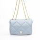 Light Blue Polyethylene Women Shoulder Bag