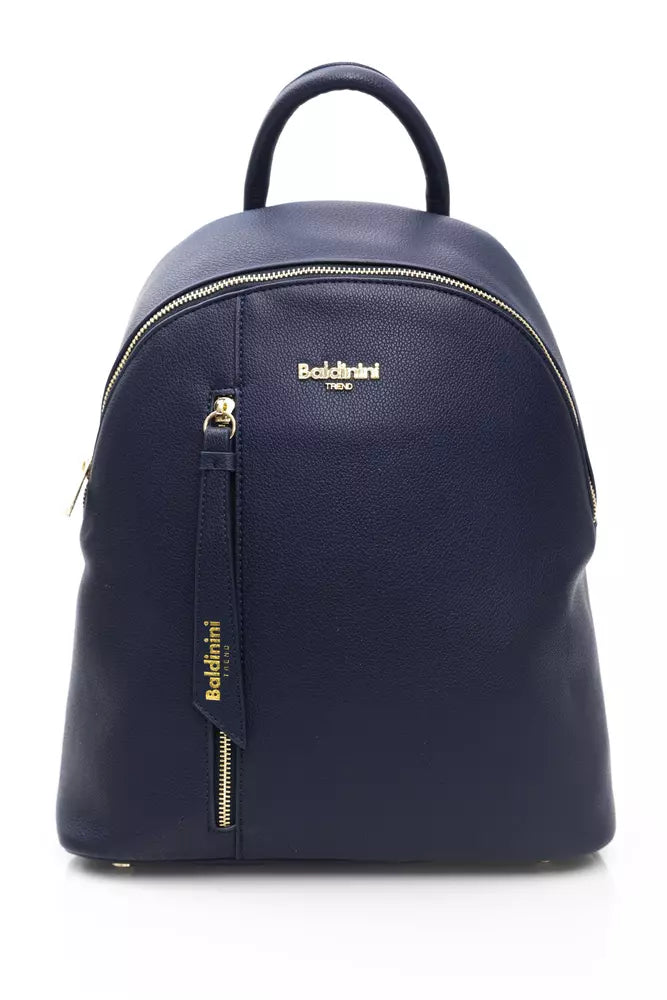 Blue Polyethylene Women Backpack